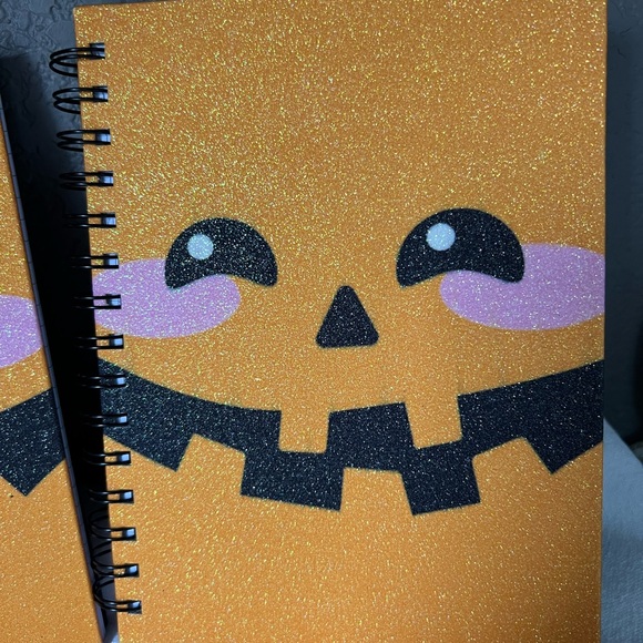 Sparkly Pumpkin Face Notebooks - Picture 7 of 7